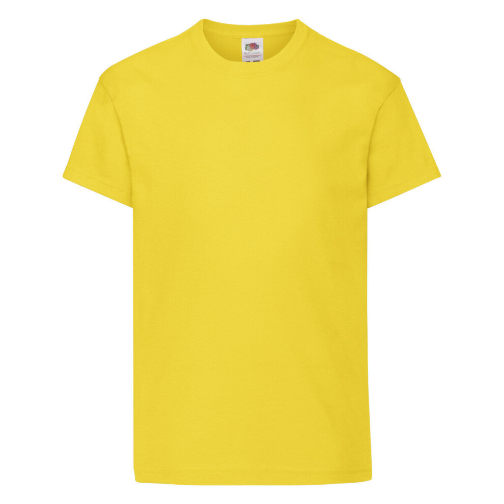 Fruit Of The Loom (, 07-Aug) Fotl Kids Original T-Shirt Yellow