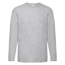 (Heather Grey, XL) Valueweight Long Sleeve T-Shirt For Mens