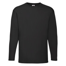 (Black, 2XL) Valueweight Long Sleeve T-Shirt For Mens