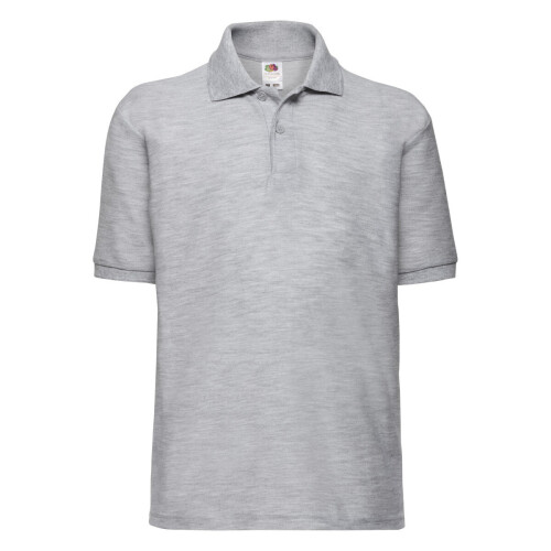 Fruit Of The Loom (Heather Grey, 5-6) Children's 65/35 Pique Polo 2