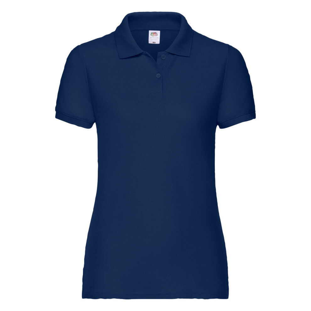 (Navy Blue, L) Lady-Fit 65/35 Polo