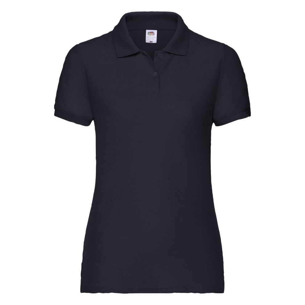 Fruit Of The Loom (Deep Navy, 2XL) Lady-Fit 65/35 Polo Blue