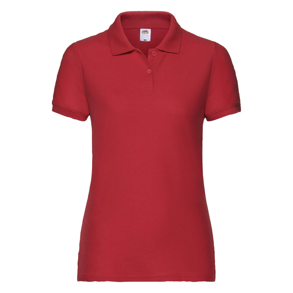 (Red, L) Lady-Fit 65/35 Polo