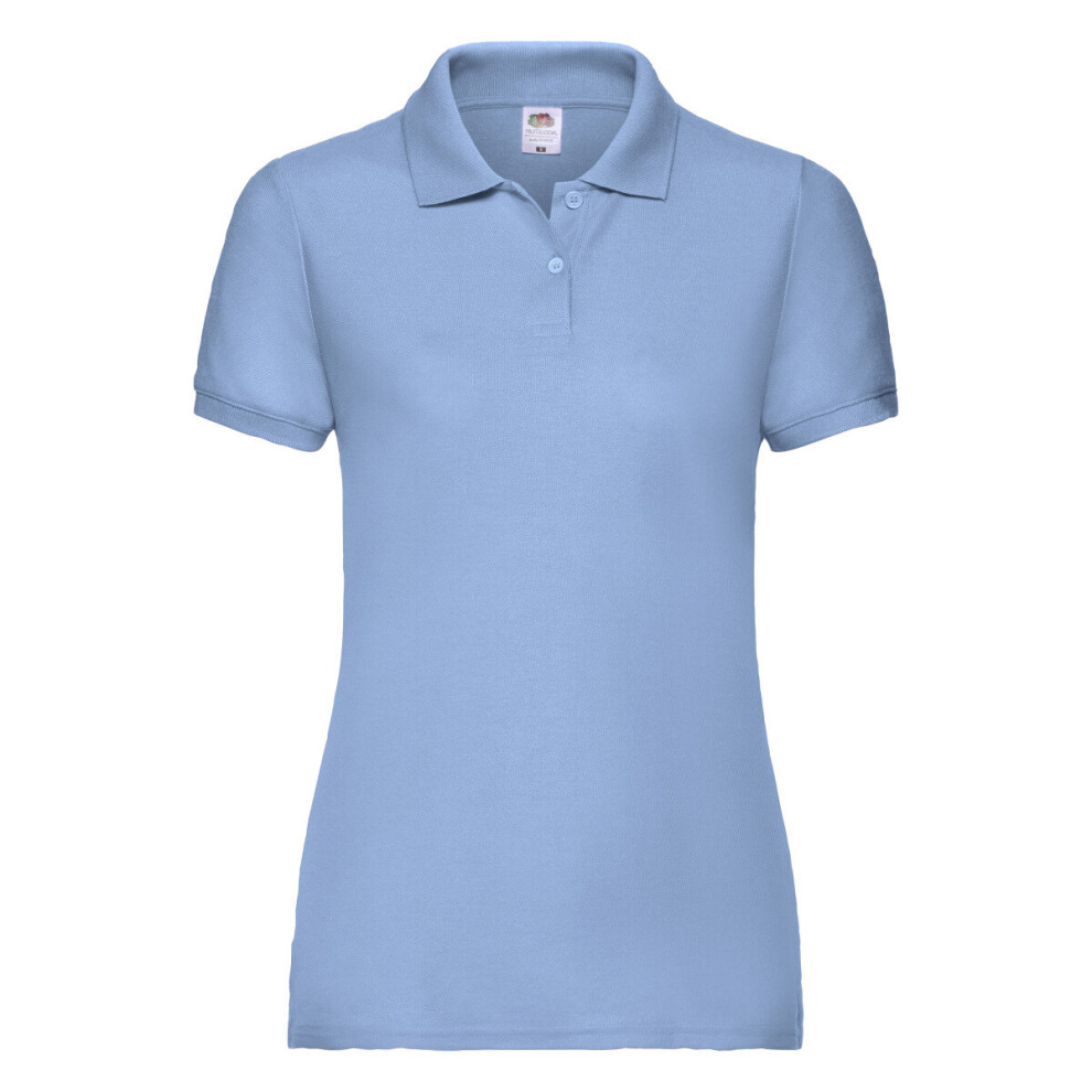 (Sky Blue, XL) Lady-Fit 65/35 Polo