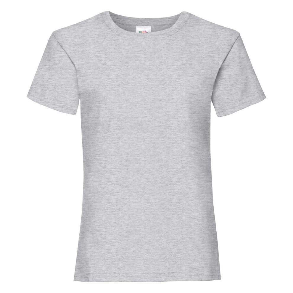 (Heather Grey, 07-Aug) FOTL Girls Valueweight T-Shirt