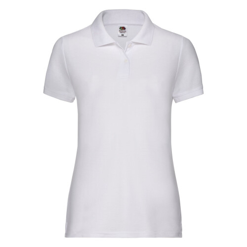 Fruit Of The Loom (White, L) Lady-Fit 65/35 Polo