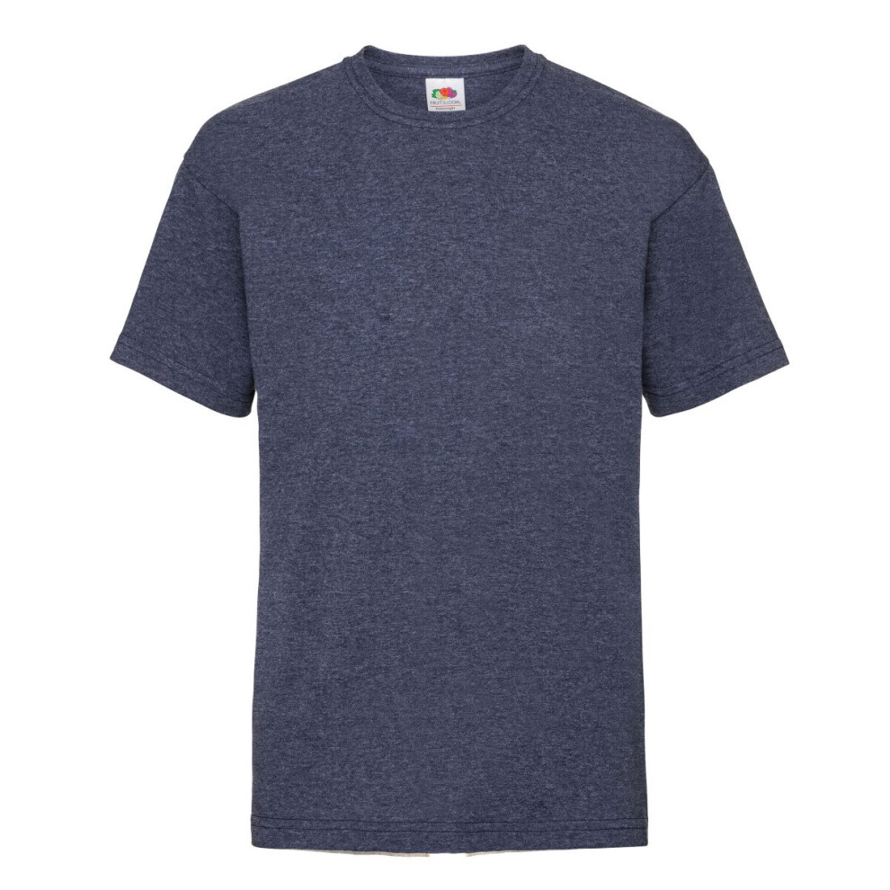 Fruit Of The Loom (Vintage Heather Navy, Dec-13) Childrens Valueweight T-Shirt Blue