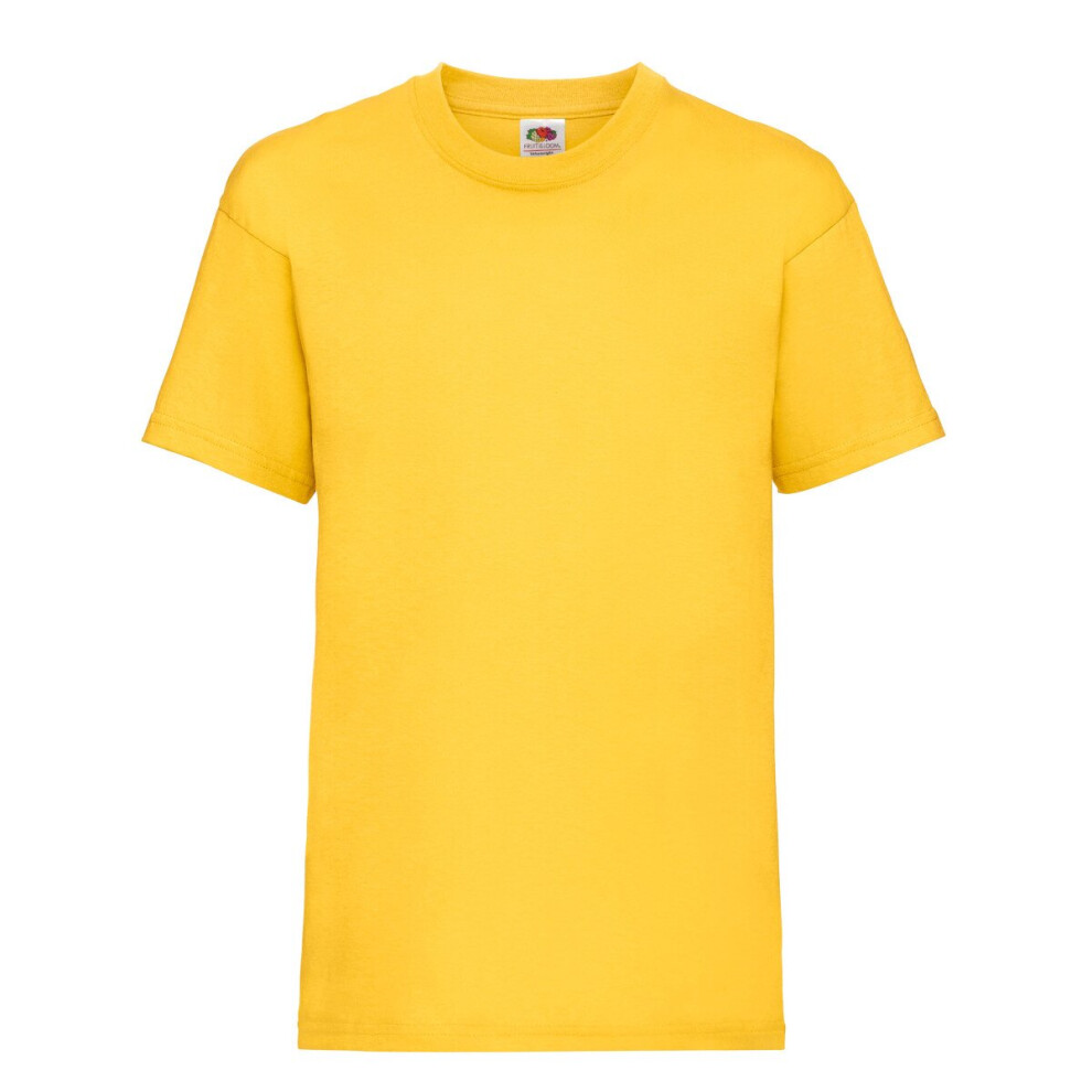 Fruit Of The Loom (, 05-Jun) Childrens Valueweight T-Shirt Yellow