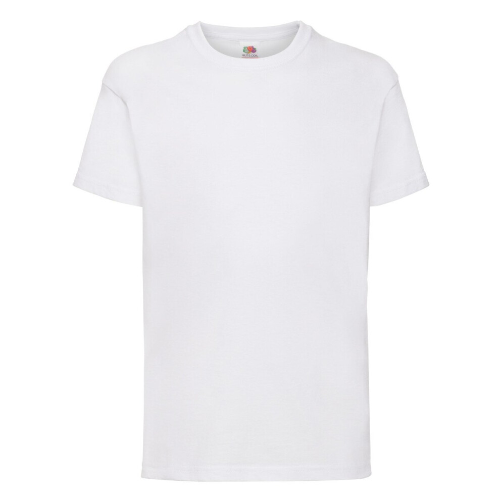 (White, 14-15) Childrens Valueweight T-Shirt