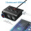 12V/24V 3 Sockets 4 USB Car Charger Adapter DC Outlet Cigarette Lighter Splitter 8