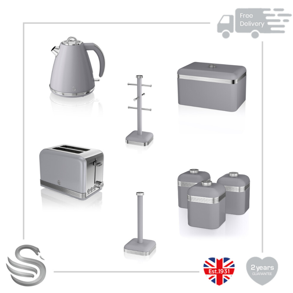 (Grey) Swan Retro Kitchen Set