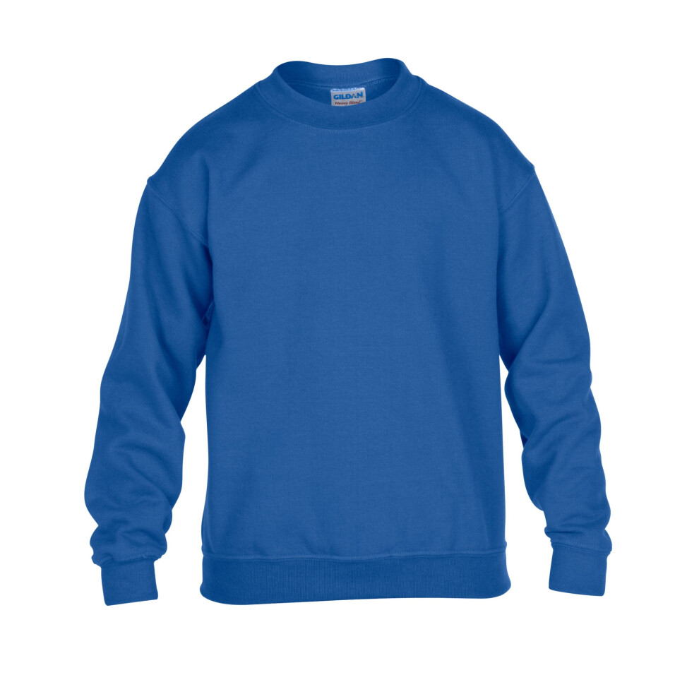 (Royal, L) Gildan Childrens Crewneck Sweatshirt