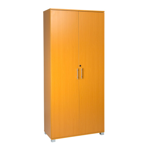 (Beech) Tall 180cm Office Storage Cupboard Locking Bookcase Filing Cabinet
