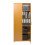 (Beech) Tall 180cm Office Storage Cupboard Locking Bookcase Filing Cabinet 2