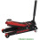 Sealey Trolley Jack 3 Tonne Low Profile Rocket Lift Red 2