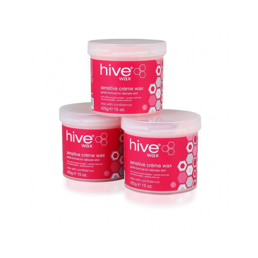 Hive Of Beauty Waxing Depilatory Hair Removal Sensitive Creme Wax Lotion 3For2