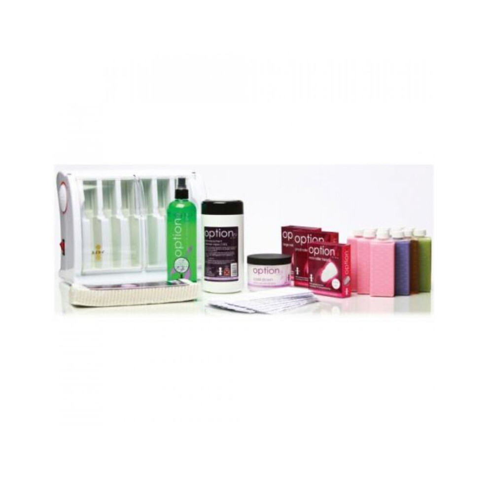Hive Of Beauty 6 Chamber Roller Paraffin Multi Wax Heater & Depilatory Wax Kit