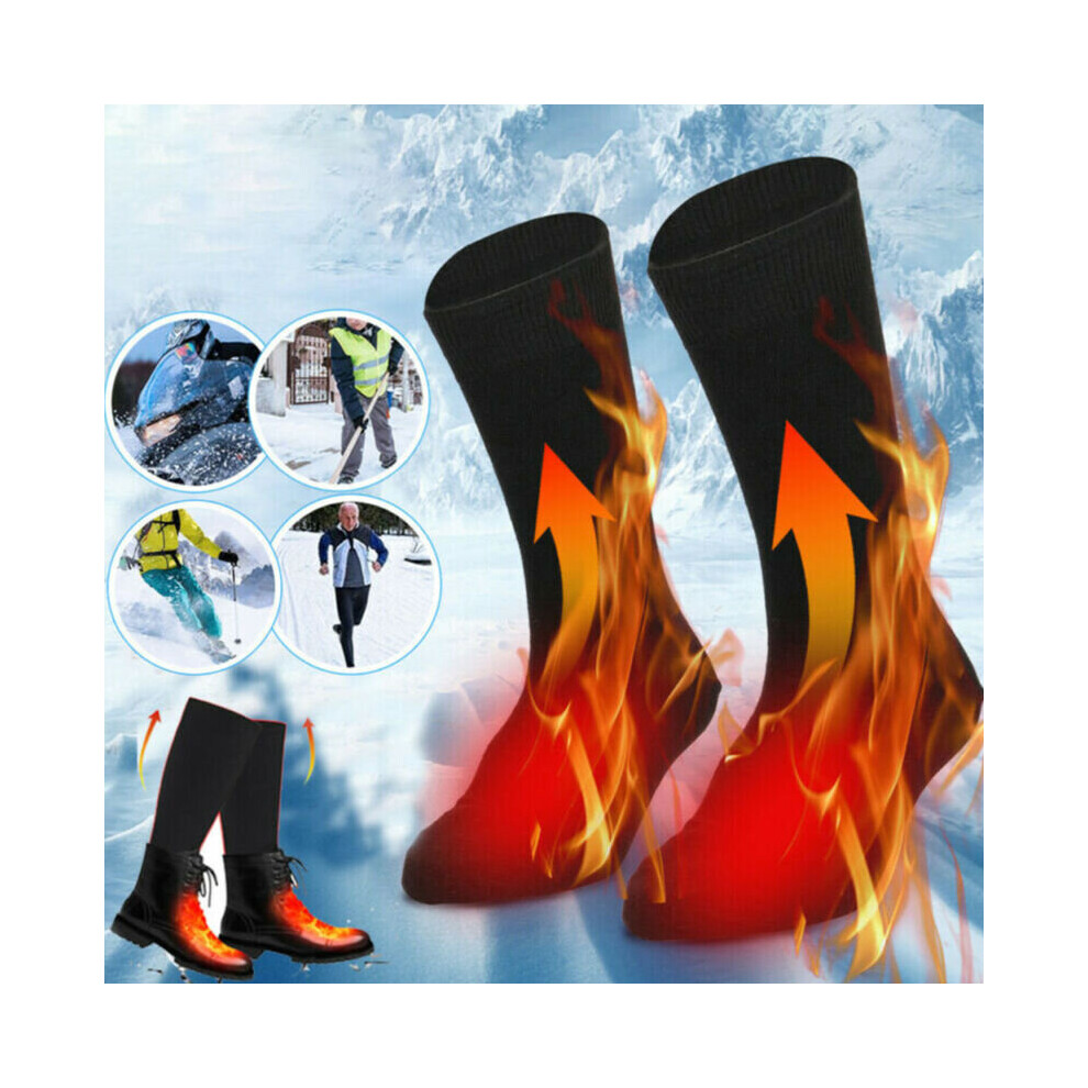 Electric Heated Socks USB Rechargeable Battery Foot Thermal Sock