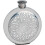 Pewter Round Flask Celtic Interlaced Design 6oz Engravable Screw Top Ideal Gift 1