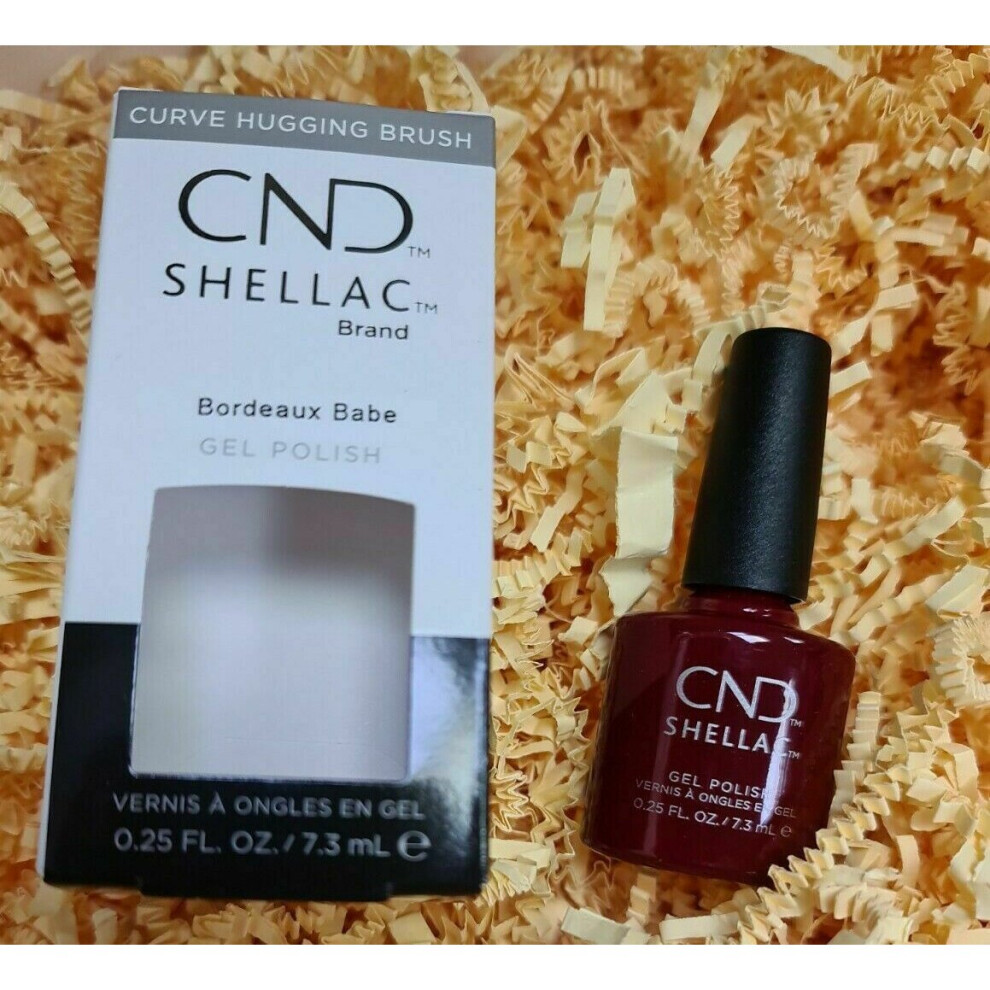 CND Shellac Gel Nail Polish BORDEAUX BABE 7.3ml New