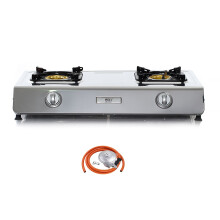 ( Butane 28mbar Clip-on 21mm) Portable Gas Stove 2 Burner Indoor Caravan WOK NSD-2