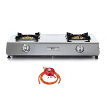 (Propane 37mbar Screw-on) Portable Gas Stove Camping 2 Burner Cooker NGB-200