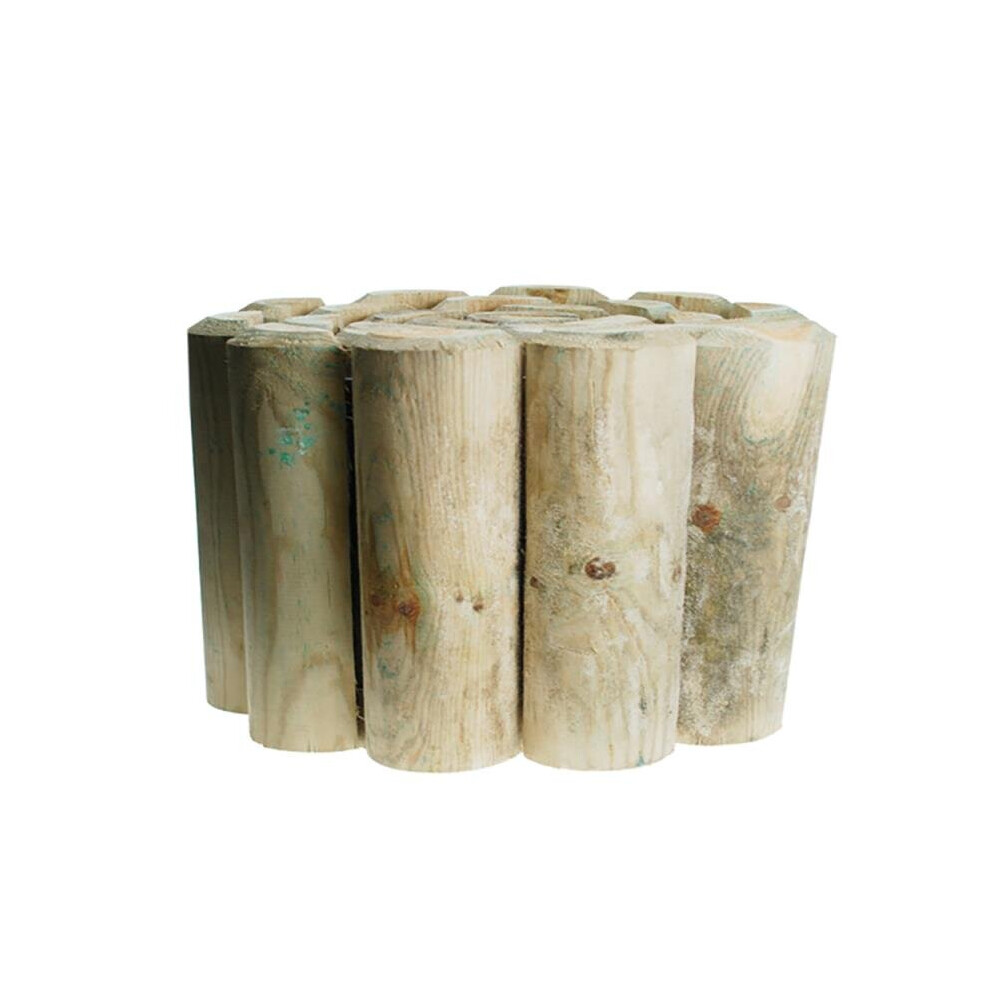 22.5cm (9") x (6ft) 1.8m Decorative Garden Border Log Roll