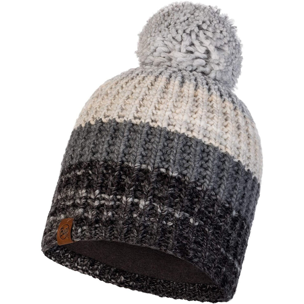 Buff Knitted & Polar Hat - Alina Grey
