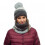 Buff Knitted & Polar Hat - Alina Grey 2