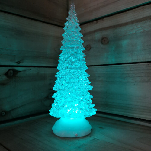 Snow Time Snowtime Christmas 32cm Water Spinner Tree Colour Change LED 2