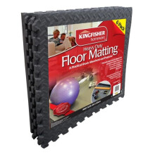 6 Pc Interlocking EVA Foam Floor Safety / Exercise / Gym Mat Set Covers 2.16 sqm (23.25 sq ft)
