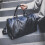 (Black) Leather Duffle Large Bag Luggage Handbag 2