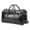 (Black) Leather Duffle Large Bag Luggage Handbag 3