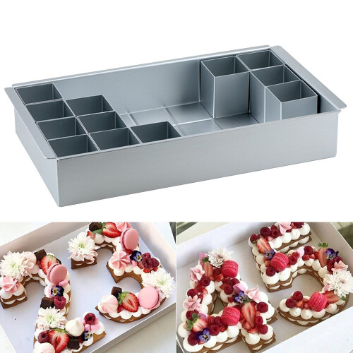 Letter shop cake tin