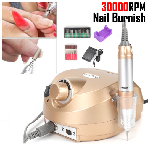 Electric Nail Drill Machine File Drill Bits Pedicure Manicure Kits 1