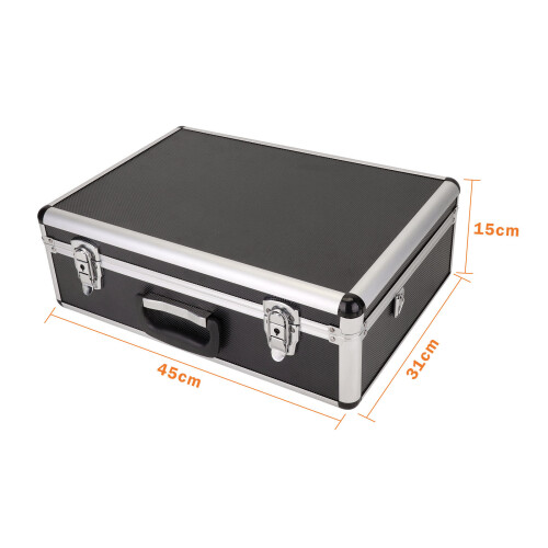 Large Aluminium Flight Hard Case Tool Box Carry Foam Storage Camera DJ 1