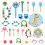 (Blue) Wooden Musical Rhythm Percussion Instruments Set 7