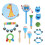 (Blue) Wooden Musical Rhythm Percussion Instruments Set 3