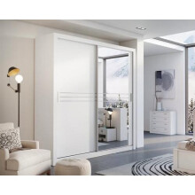 Havana 203cm 2 Sliding Door Wardrobe in White