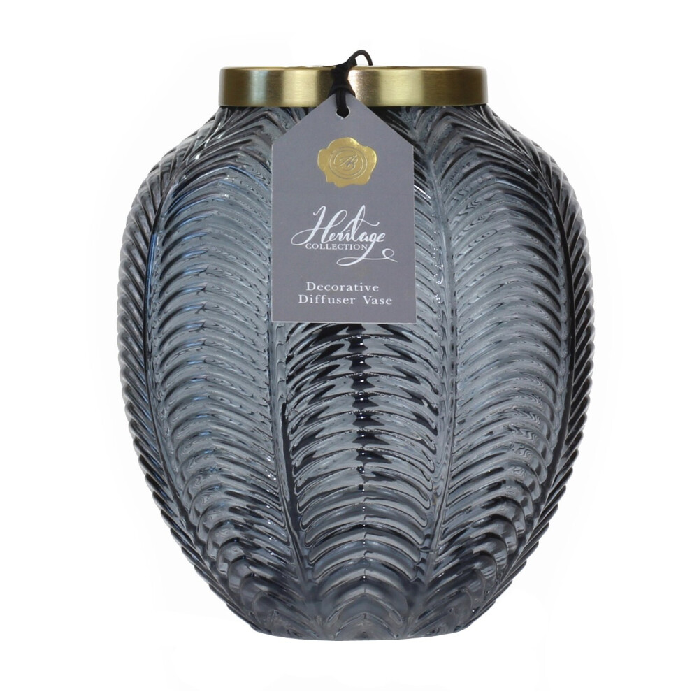 Ashleigh & Burwood Decorative Grey Glass Diffuser Vessel
