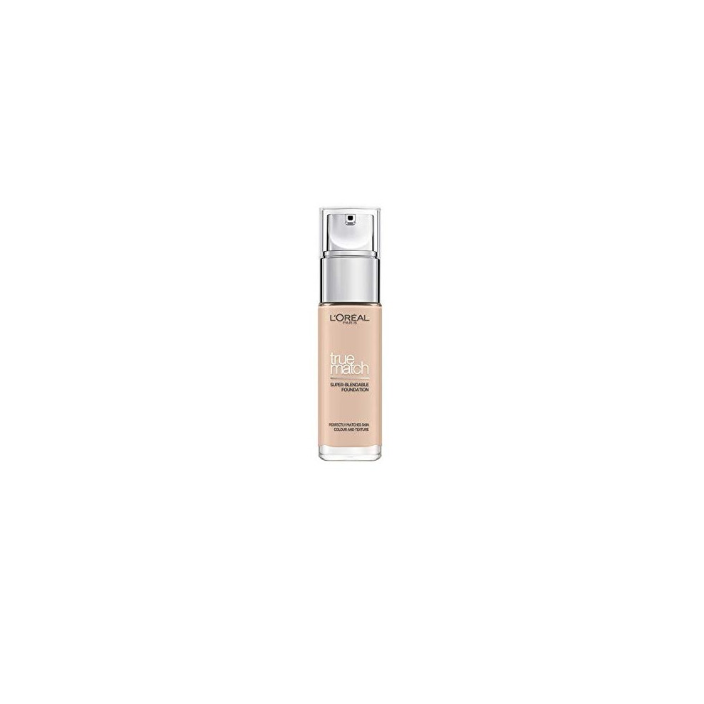 L’oréal Paris L'oreal Paris True Match Liquid Foundation 0.5C Porcelain Rose, Skincare Infused With Hyaluronic Acid, Available In 40 Shades, Spf 17, 30 Ml