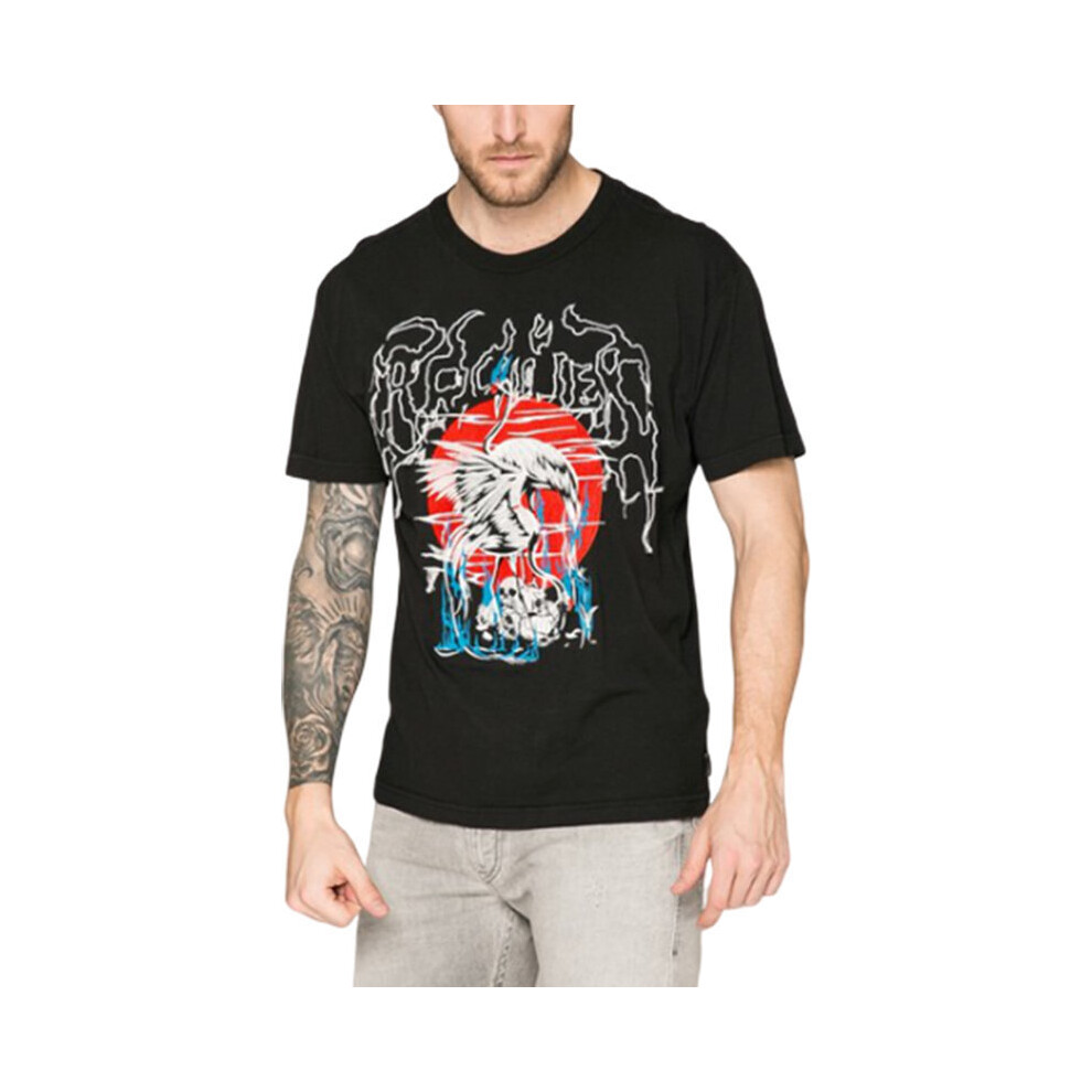 Diesel (M) T Wallace Sg Mens T Shirt Short Sleeves Crew Neck Casual Summer Tee Black