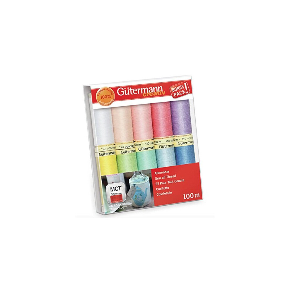 Gã¼Termann Gutermann Thread Set, Multi-Colour, 100M