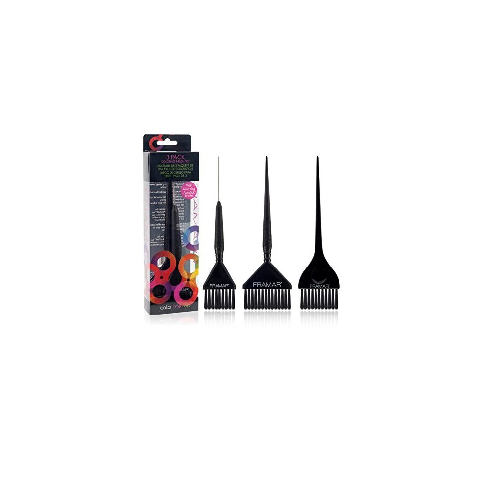 Soframar Framar Hair Colour Brush 3-Pieces Family Pack