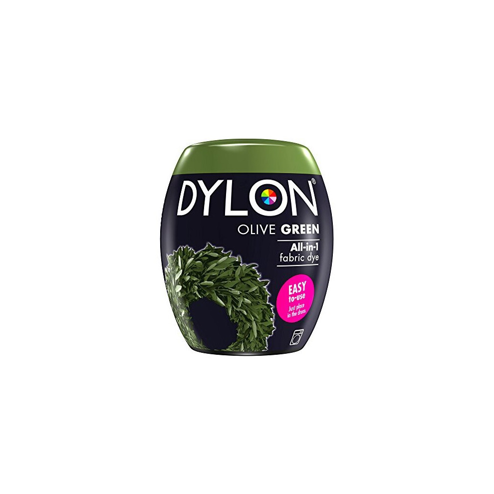 DYLON Washing Machine Fabric Dye Pod for Clothes & Soft Furnishings, 350g â Olive Green