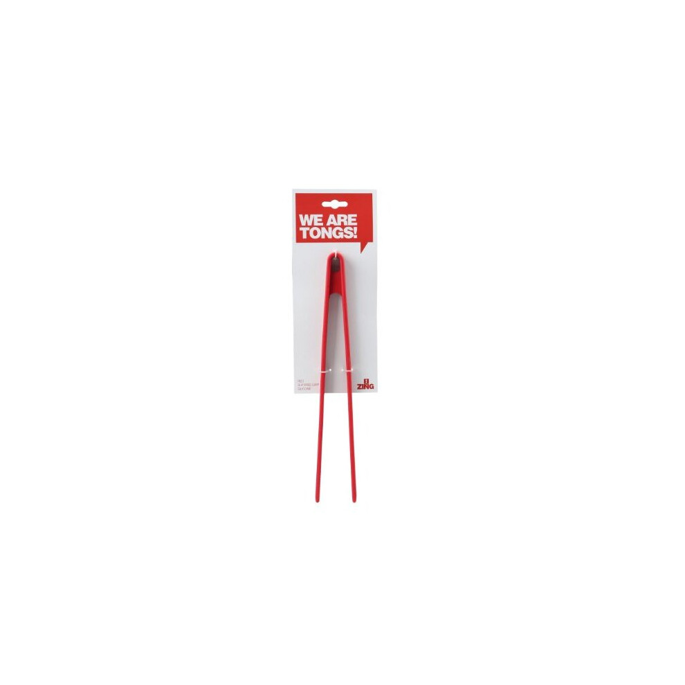 Premier Housewares Zing Silicone Tongs - Red