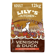 Lily's Kitchen Duck, Salmon & Venison Natural Grain Free Complete Adult Dry Dog Food - 12 kg