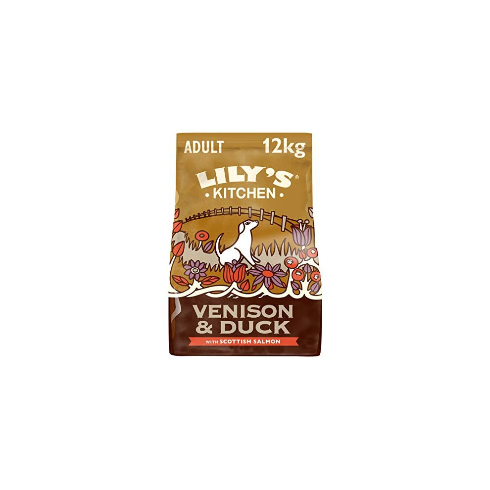 Lily's Kitchen Duck, Salmon & Venison Natural Grain Free Complete Adult Dry Dog Food 12 kg