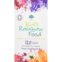 G&G Vitamins Kid's Rainbow Food - Organic Whole Food Multivitamin - 120 Vegan Capsules - Ideal for Children