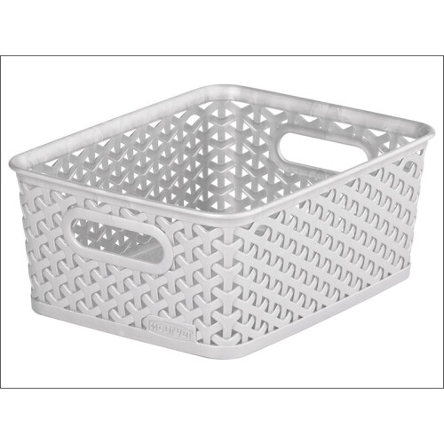 Curver Curver Storage Basket Rattan Effect Grey 8L 232281